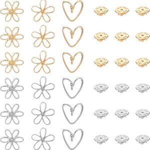 Gold and Silver Daisy Flower Modesty Pins 18pcs for Women - Versatile Brooch Pin